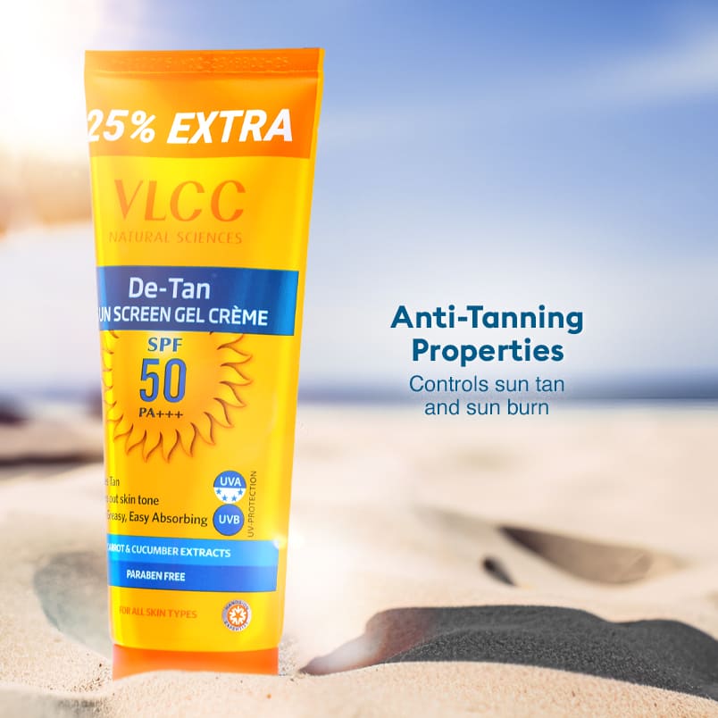 VLCC De Tan SPF 50 PA+++ Sunscreen Gel Cream - 100 g