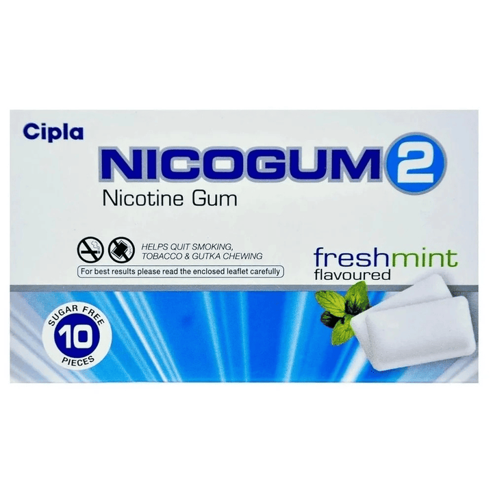 Nicotine Polacrilex Chewing Gum 2 mg (HELPS IN QUIT SMOKING)