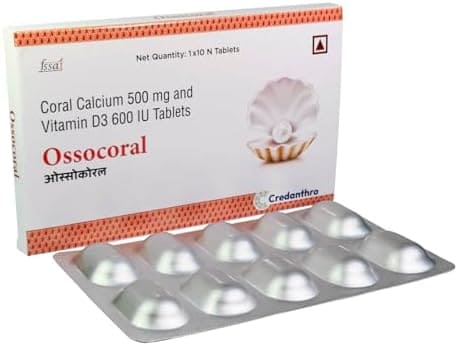 Calcium (from Coral Grains) 500mg and Vitamin D-3 500IU Tablets