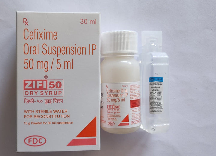 Cefixime Oral Suspension IP 50mg per 5ml