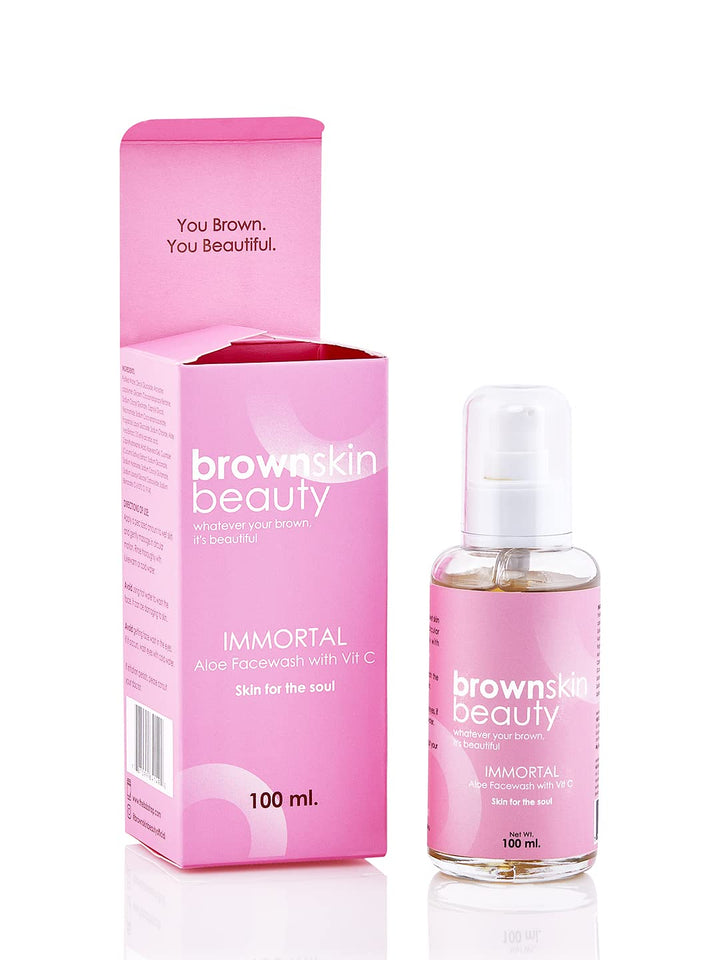 BrownSkin Beauty Immortal Facewash with Aloe Vera,  Niacinamide & Vit. C (100 ml)