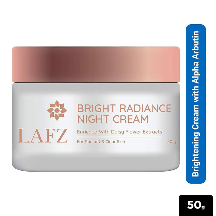 LAFZ Bright Radiance Night Cream for Skin Brightening | Anti Aging Cream With Retinol for Glowing Skin | Repairs Fine Lines and Wrinkles | Cream for Pigmentation & Dark Spots | For all Skin Types - 50 g