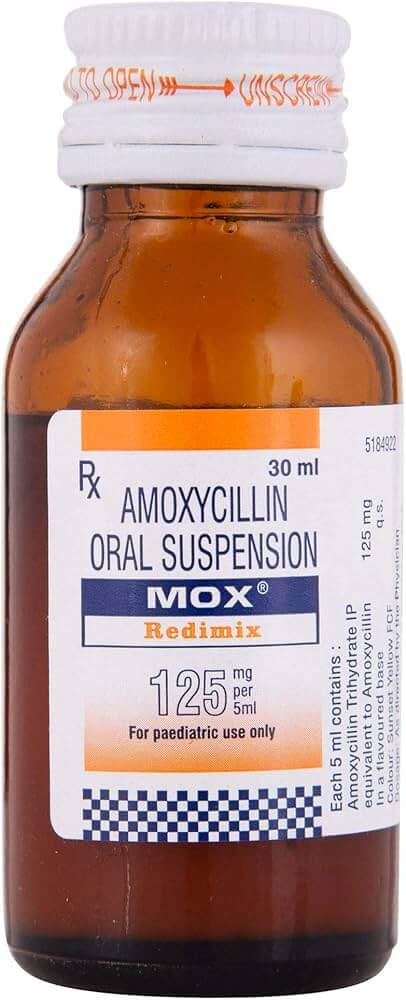 Amoxycillin Oral Suspension IP 125mg per 5ml
