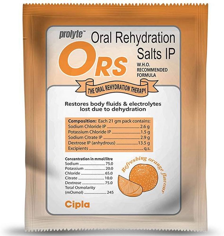 Oral Rehydration Salts IP 20.5g Sachet (WHO Formula)