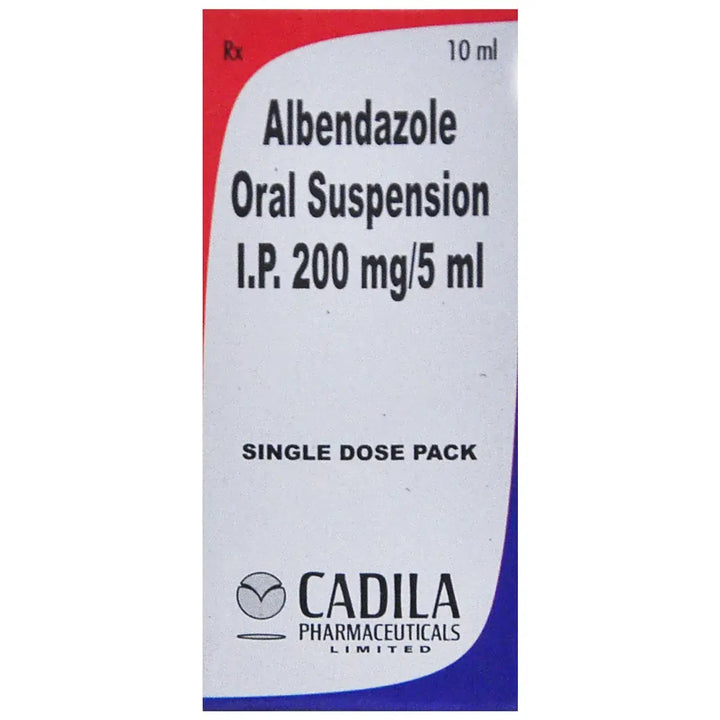 Albendazole Oral Suspension IP 200 mg per 5ml