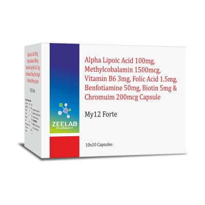 Alpha Lipoic Acid 100mg + Methylcobalamin 1500mcg + Vitamin B6 3mg + Folic Acid 1.5mg + Benfotiamine 50mg + Biotin 5mg + Chromuim 200mcg