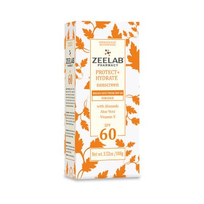 ZEELAB Sunscreen Lotion Protect+Hydrate, Broad Spectrum SPF 60, 100gm
