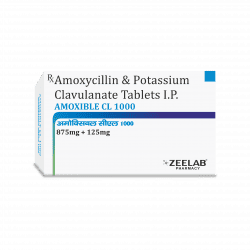 Amoxycillin 875mg and Potassium Clavulanate 125mg Tablets IP