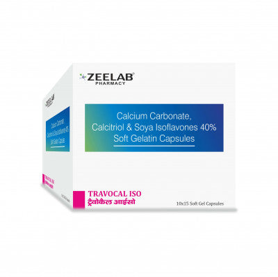 Calcium Carbonate 500 mg,  Calcitriol 0.25 mcg, Soya Isoflavones 40% Capsules