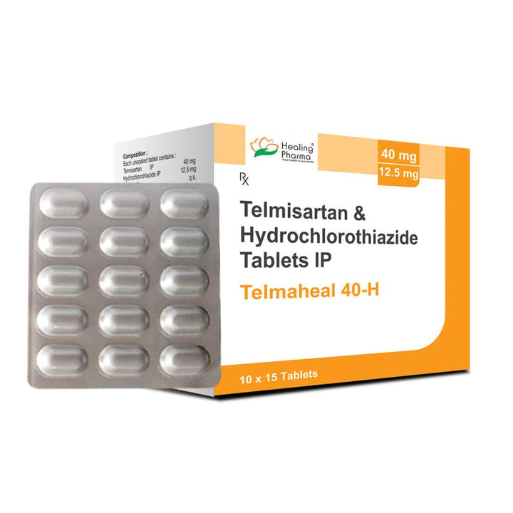 Telmisartan 40mg and Hydrochlorothiazide 12.5mg Tablets IP
