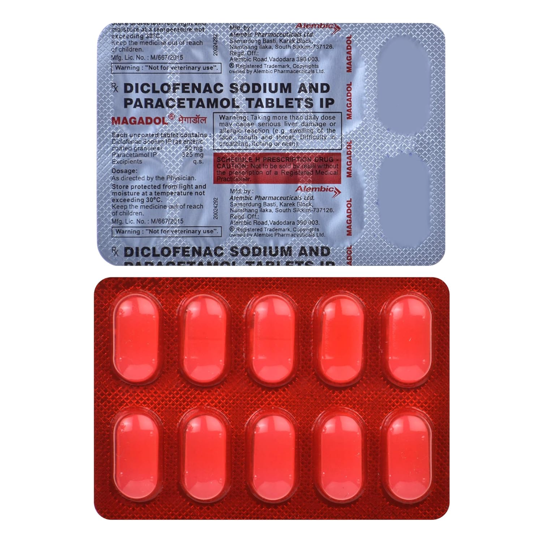 Diclofenac Sodium 50mg and Paracetamol 325mg Tablets IP