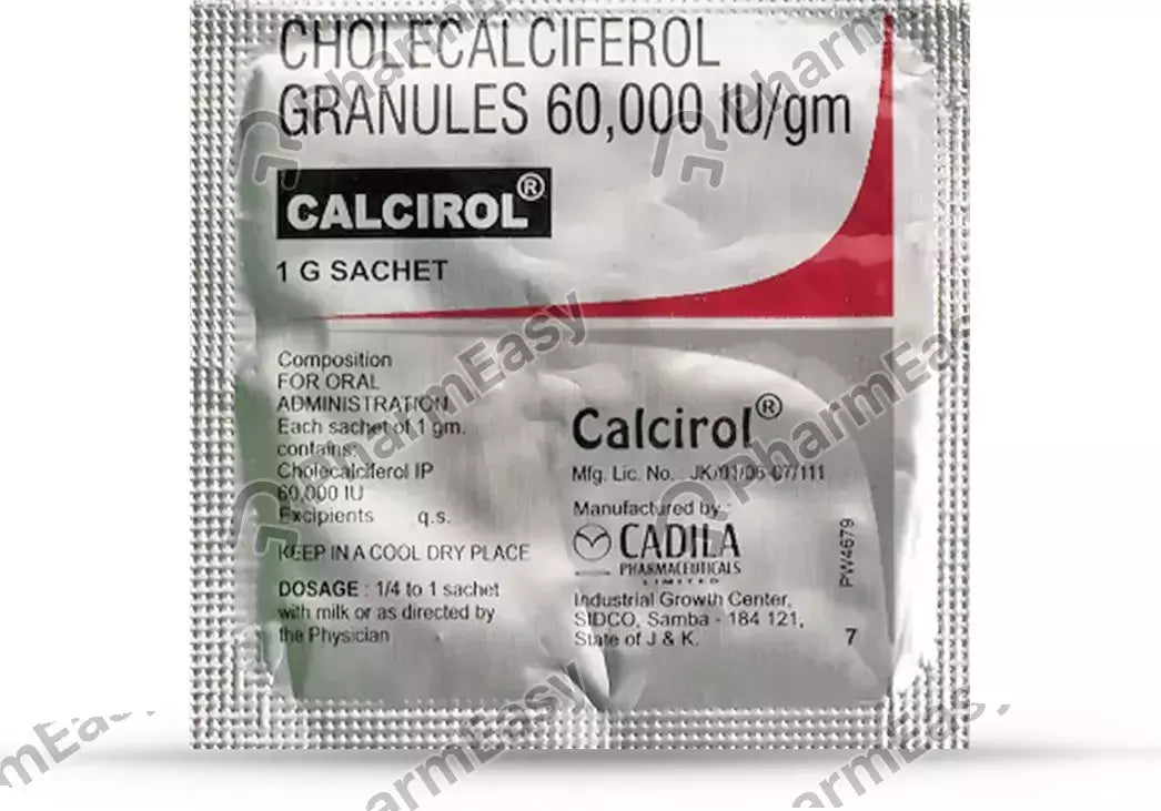 Cholecalciferol (Vitamin D3) 60000 IU Sachet