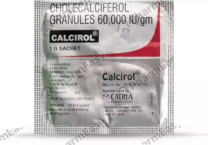 Cholecalciferol (Vitamin D3) 60000 IU Sachet