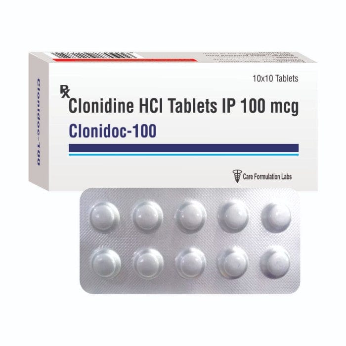 Clonidine Tablets IP 100 mcg
