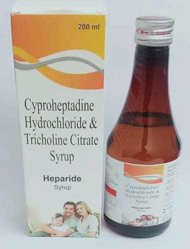 Tricholine Citrate 275mg and Cyproheptadine Hydrochloride 2mg Syrup per 5ml