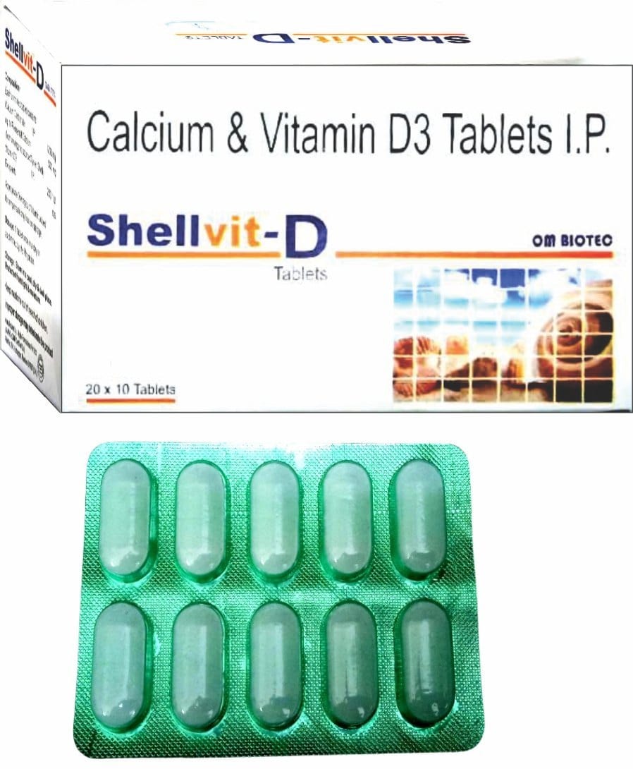 Calcium 500mg and Vitamin D3 250IU Tablets IP