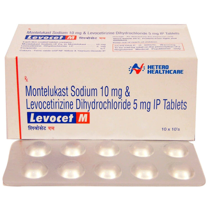 Montelukast Sodium 10mg and Levocetirizine 5mg Tablets IP