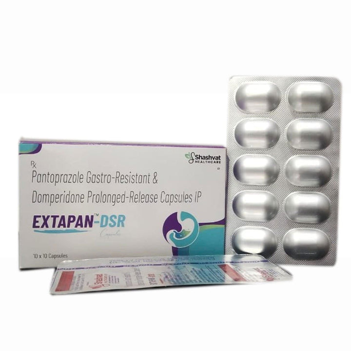 Pantoprazole 40mg (Gastro-resistant) and Domperidone 30mg (Prolonged Release) Capsules IP
