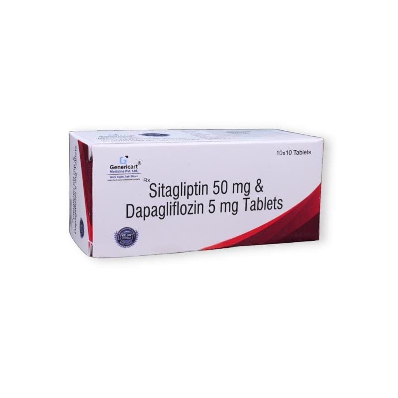 Dapagliflozin 5mg and Sitagliptin 50mg Tablets