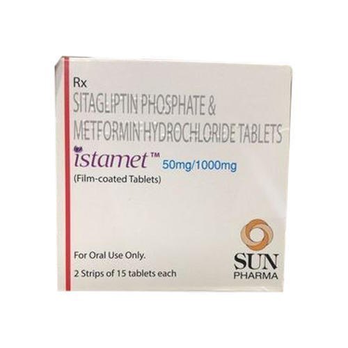 Sitagliptin Phosphate 50mg & Metformin Hydrochloride 1000mg Tablets