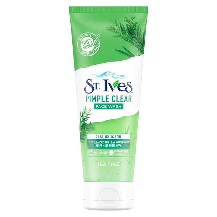 St. Ives Tea Tree Pimple Clear Face Wash for Deep Cleansing, 50g