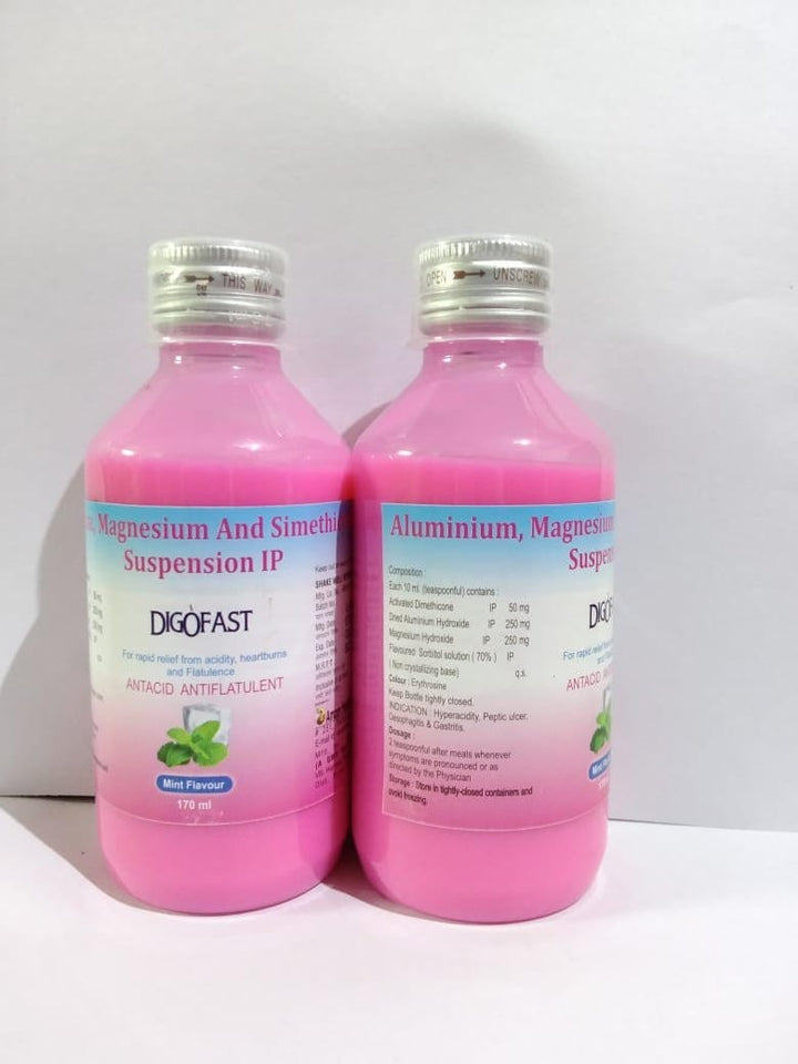 Dried Aluminium Hydroxide 250mg, Magnesium Hydroxide 250mg and Activated Dimethicone 50mg per 5ml Suspension