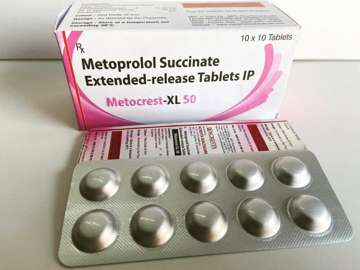 Metoprolol Extended release Tablets IP 50mg