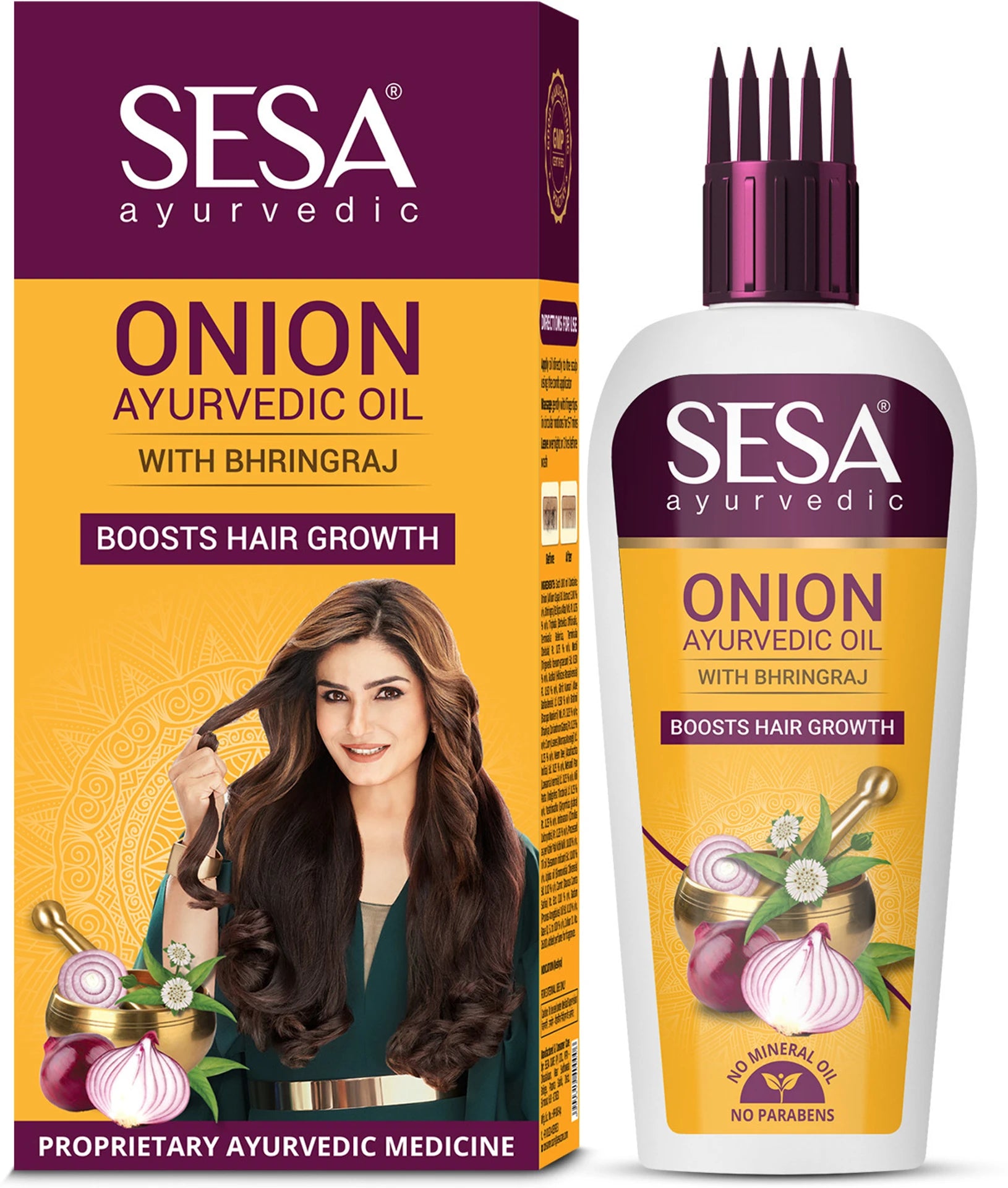 SESA Ayurvedic Onion Hair Oil for Hair Growth and Prevents Hairfall Hair Oil (100 ml) with FREE SESA Anti Hair Fall Shampoo