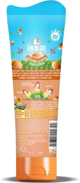 IKKAI Organic Awesome Almond Face Scrub – 100 g