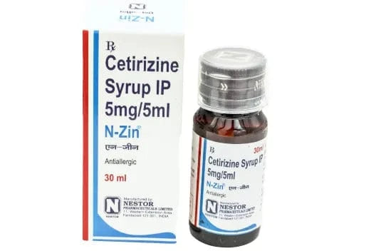 Cetirizine Syrup IP 5 mg per 5 ml