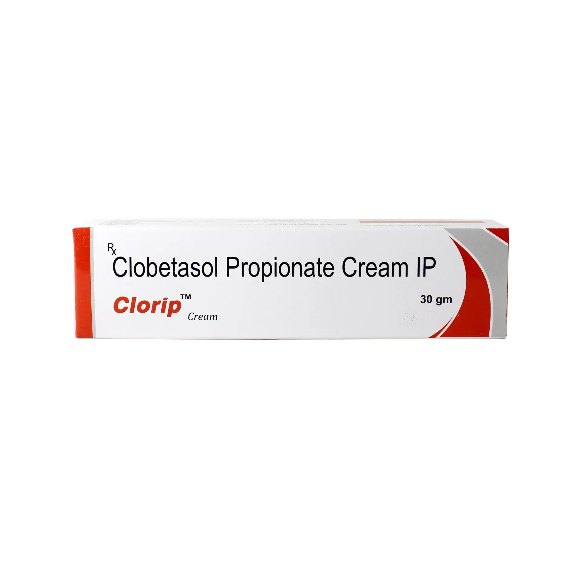 Clobetasol Propionate Cream IP 0.05% w/w, 30 gm tube, effective treatment for skin conditions.