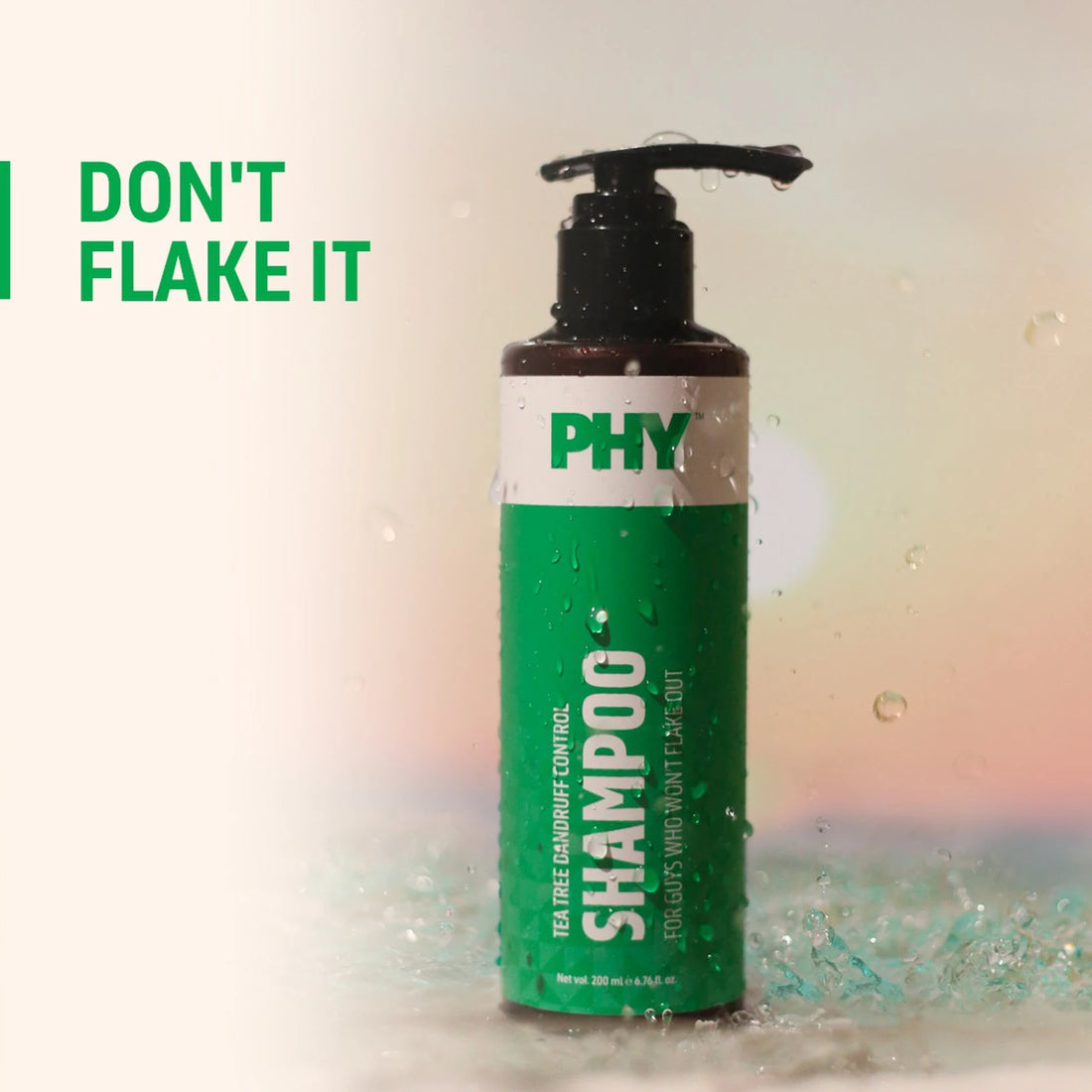 Phy Tea Tree Dandruff Control Shampoo | Anti-Dandruff Shampoo for Itchy Scalp, Flake Control & Healthy Hair | 200ml