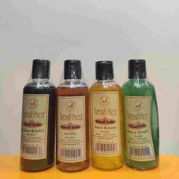 Khadi India Leafveda Herbal Hair Cleanser 210ml