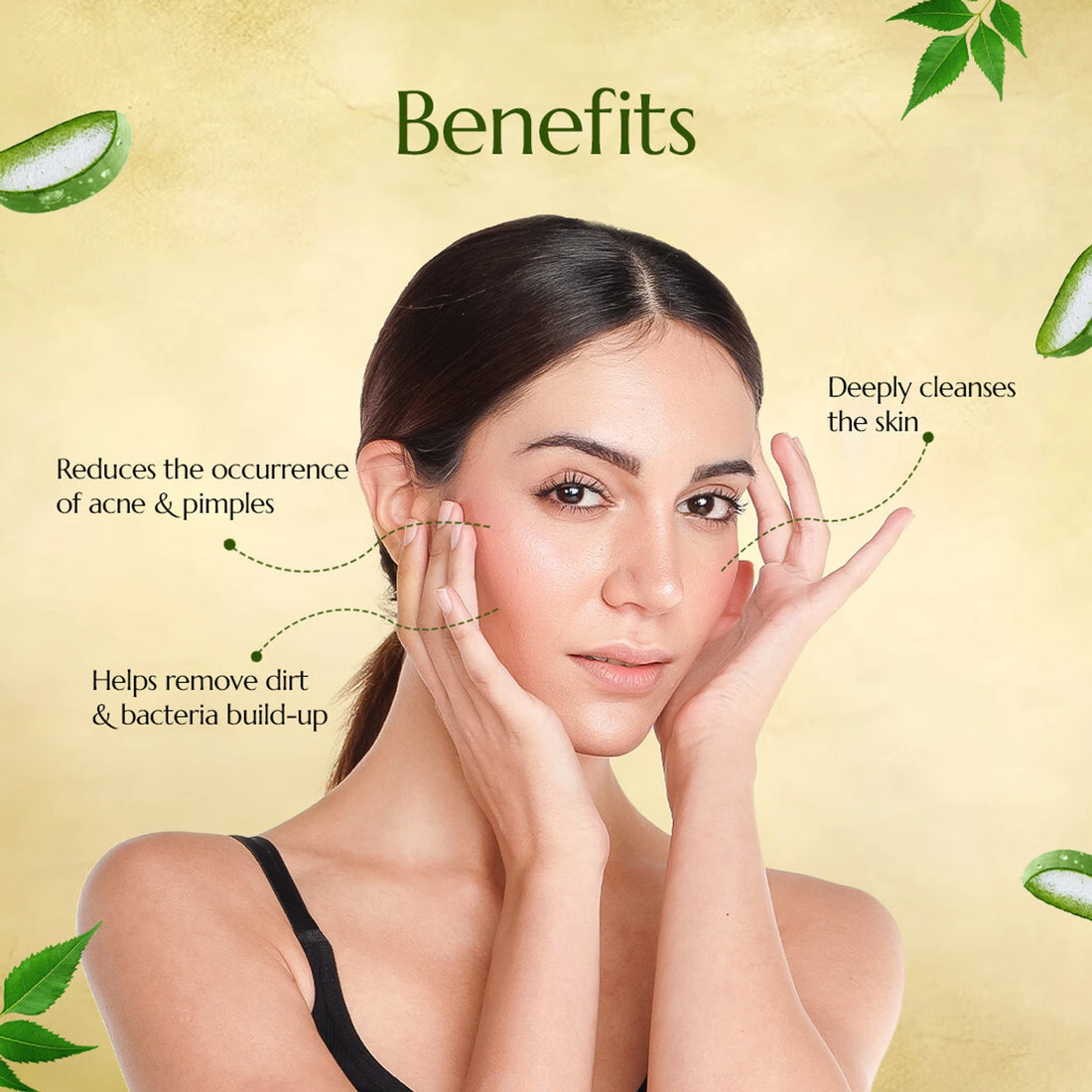 Astaberry Neem & Aloe Face Wash | Purifying Face Cleanser for Oily & Acne-Prone Skin | Deep Cleansing & Refreshing | 60ml