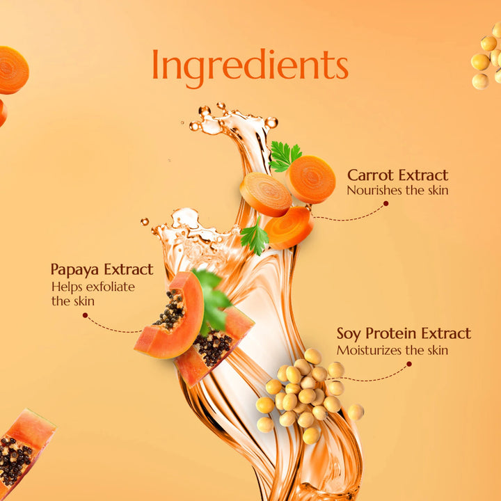 Astaberry Papaya Face Wash | Brightening & Deep Cleansing Face Cleanser for Glowing Skin | Removes Dirt & Excess Oil | 60ml