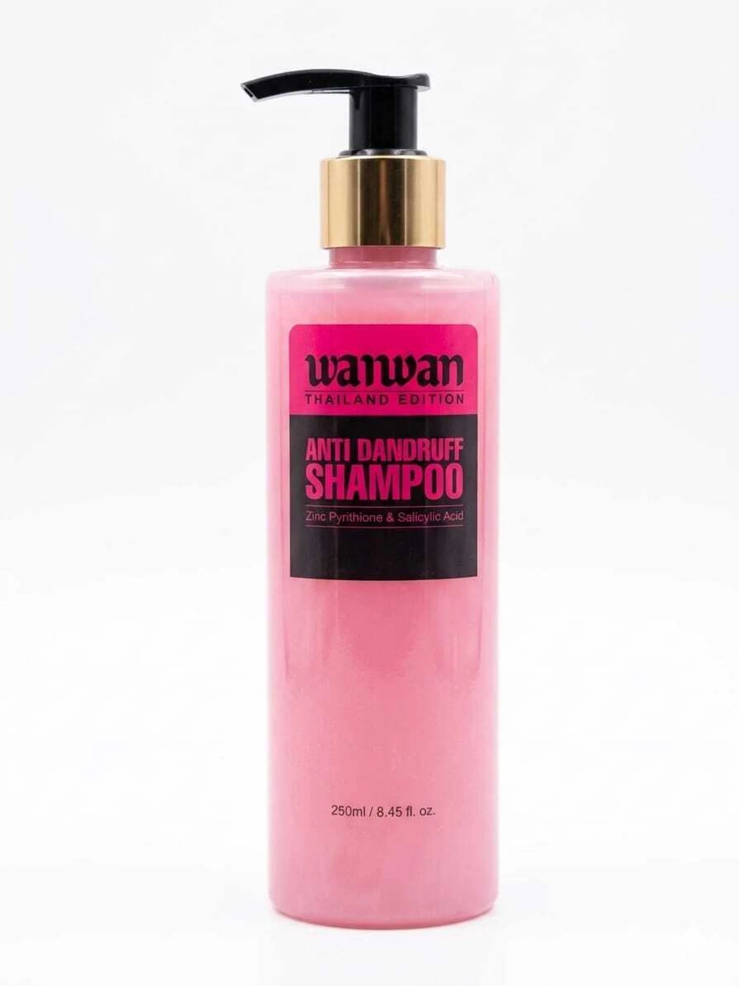 Wanwan Anti-Dandruff Shampoo | Zinc Pyrithione & Salicylic Acid Formula | Controls Dandruff, Itchy Scalp & Flakes | Deep Scalp Cleansing | 250ml