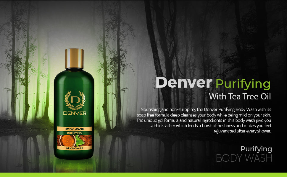DENVER Purifying Body Wash with Tea Tree Oil - 325ML