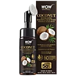 WOW Skin Science Coconut Hydrating Foaming Face Wash with Built-In Face Brush