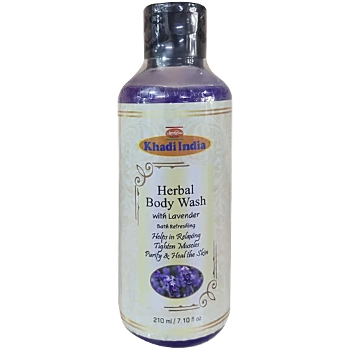 Khadi India Herbal Lavender & ylang ylang Body Wash, 210 ml