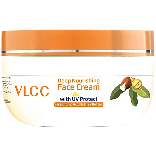 VLCC Deep Nourishing Face Cream With UV Protect Hyaluronic Acid & Shea Butter, 50 g