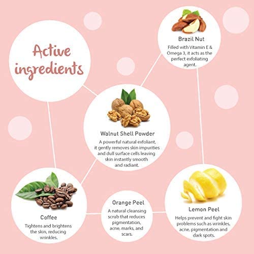 Dot & Key Booty Polish Deep Exfoliating Walnut & Coffee Body Scrub, 60ml, for butt, thighs and hips, anti-cellulite and dark spots reduction