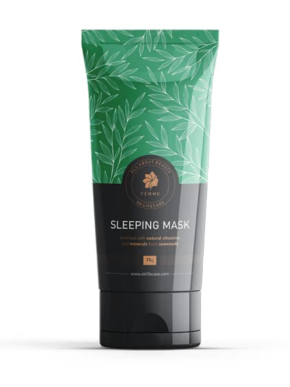 Sweet Bliss Sleeping Mask, Overnight Rejuvenating Face Treatment with Seaweed Extract, 75g