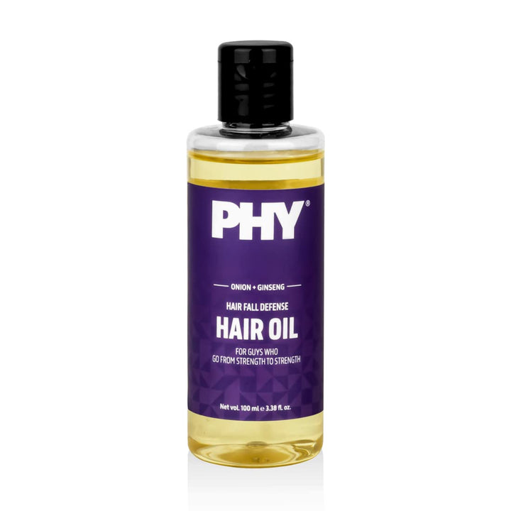 Phy Hair Fall Defense Hair Oil with Onion + Ginseng, Great for all hair types, 100 ml