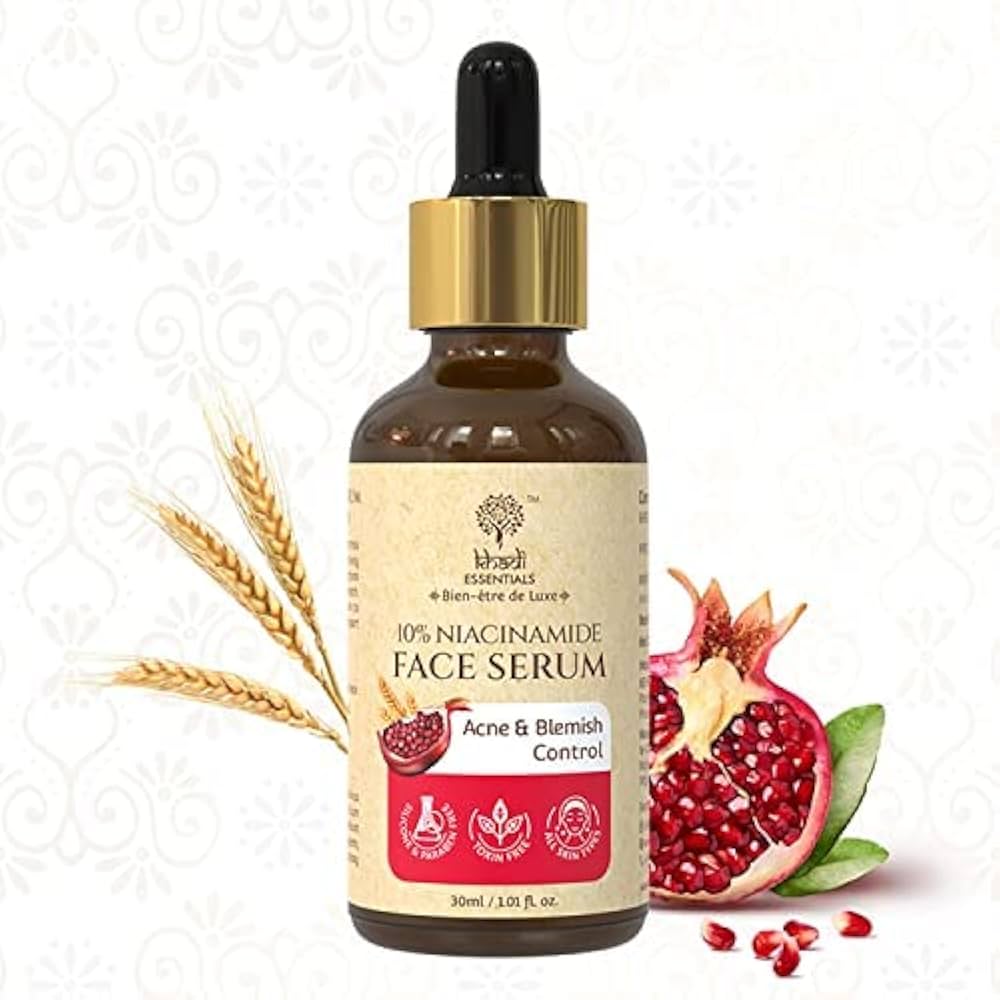 Khadi Essentials 10% Niacinamide Face Serum with Pomegranate (30 ml)