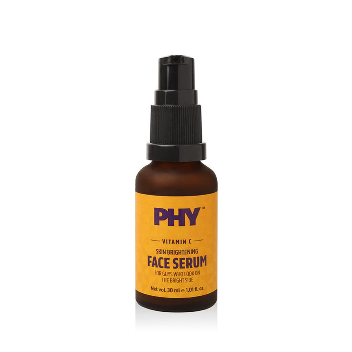 Phy Vitamin C Face Serum | Brightens skin & reduces dark spots | Boosts skin glow | Light, non-greasy serum for men | Great for all skin types, 30 ml