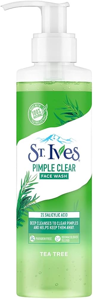 St. Ives Tea Tree Pimple Clear Face Wash for Deep Cleansing