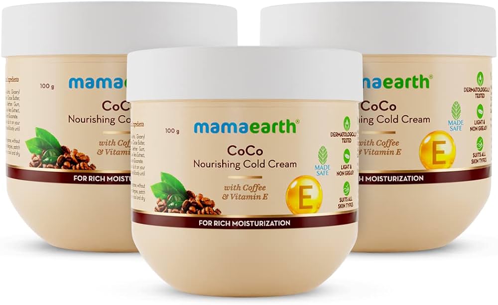 Mamaearth CoCo Nourishing Cold Winter Cream For Dry Skin With Coffee and Vitamin E For Rich Moisturization - 200 g