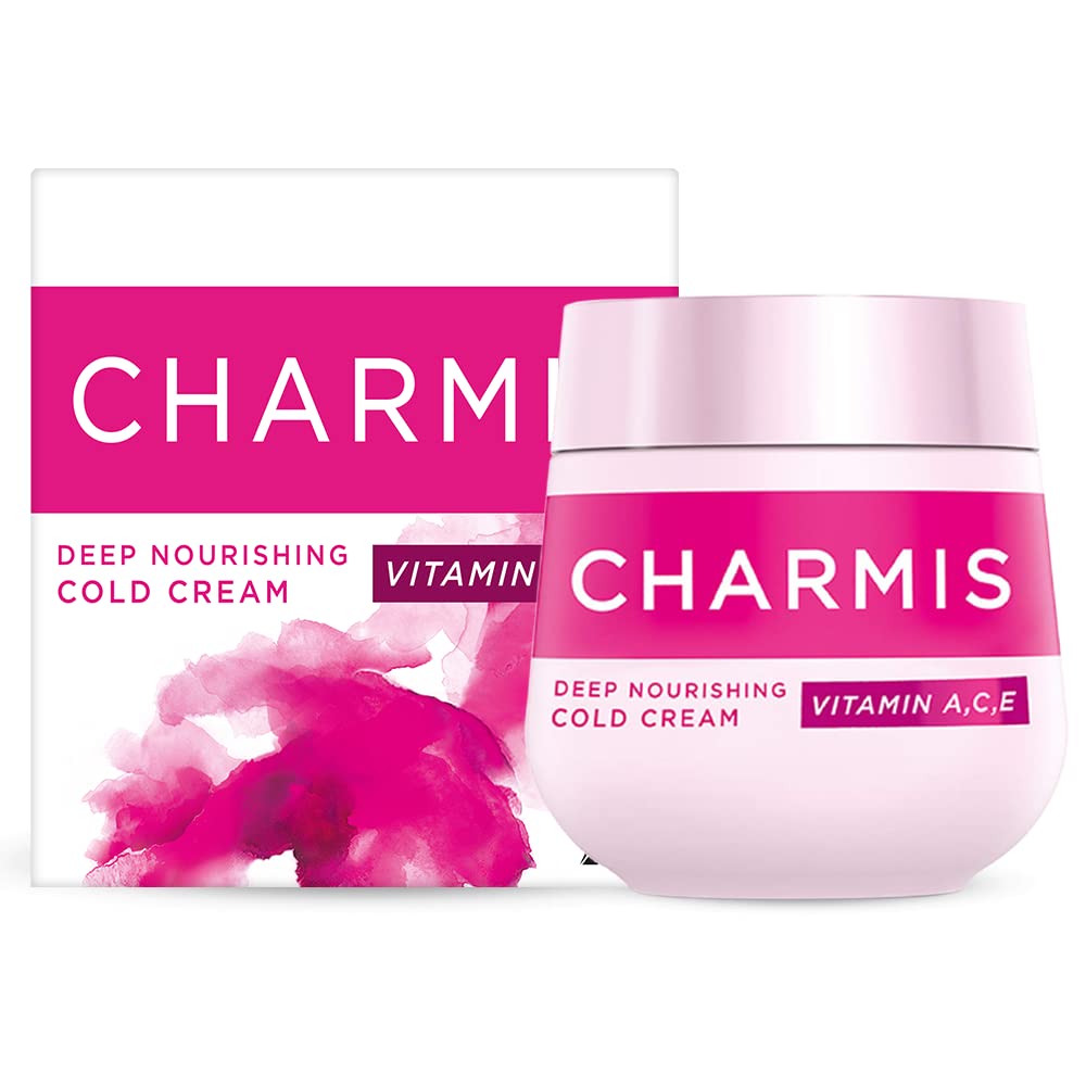 Charmis Deep Nourishing Cold Cream with Vitamin A, C, E, 30ml, for Glowing and Moisturized Skin, for All Skin Types