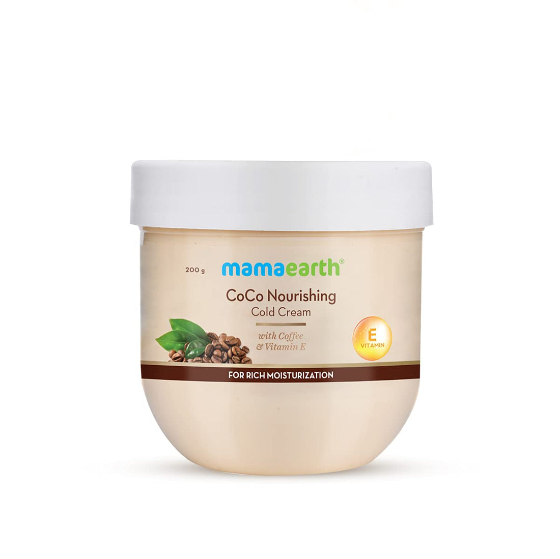 Mamaearth CoCo Nourishing Cold Winter Cream For Dry Skin With Coffee and Vitamin E For Rich Moisturization - 200 g