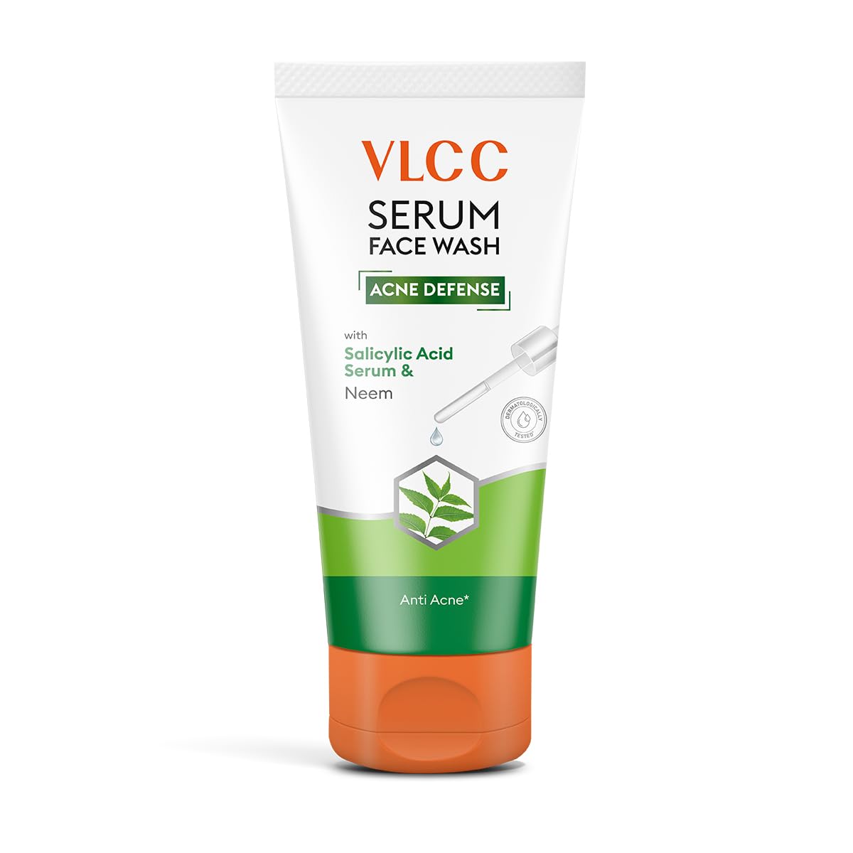 VLCC Serum Face Wash | Salicylic Acid & Neem Face Cleanser for Acne, Pimples & Unclogged Pores | Dermatologically Tested | 50ml